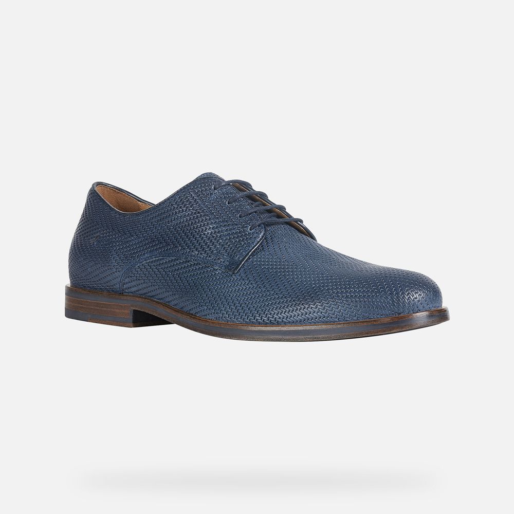 Sapatos Casuais Geox Homem Azul Marinho - Bayle - ICWZQ0573